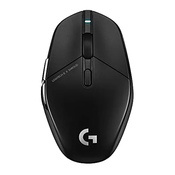 Logitech G303 Shroud Edition Wireless Gaming Mouse - Lightspeed Wireless - Hero 25K - 25,600 DPI - 75 Grams - 5-Buttons – PC - Black