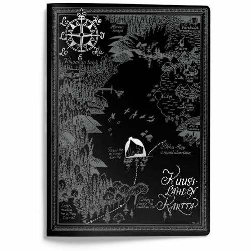 Moomin Notebook A5 Map Black - Putinki | Default Title