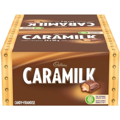 Cadbury Caramilk, Chocolatey Candy Bars, 50 g (Pack of 24)