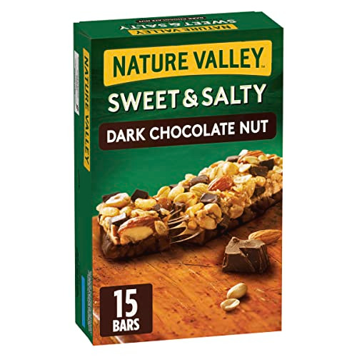 Nature Valley Sweet & Salty Dark Chocolate Nut Granola Bars, 15 Count - Granola Bars