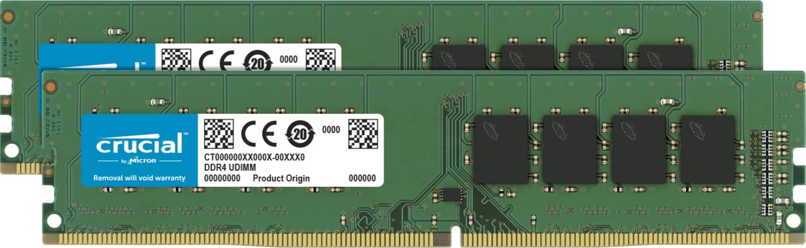 Crucial デスクトップ用増設メモリ 16GB(8GBx2枚) DDR4 2666MT/s(PC4-21300) CL19 UDIMM 288pin CT2K8G4DFRA266 - DDR4 - マルチカラー