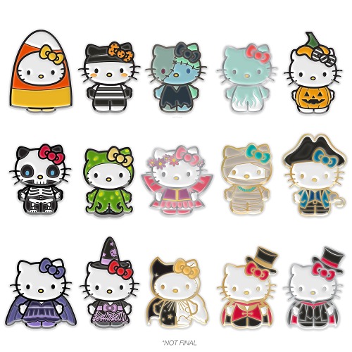Hello Kitty® Halloween Enamel Pins | Casepack of 24 Blind Boxes / Multi-Color