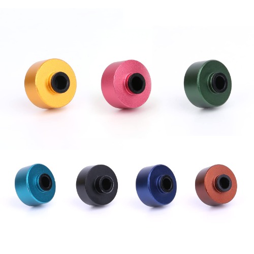 Keyboard Knob Accessories, Suitable for IK75 PRO/GMMK PRO/NT75 Upgrade Knob, Titanium Alloy, Bright and Shiny, Mechanical Keyboard Upgrade Accessories (7 PCS) - Dark green