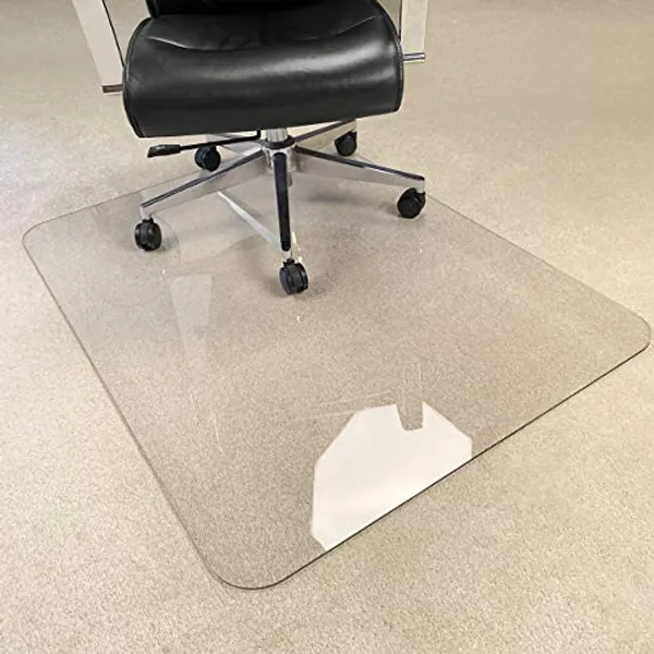 2Pack Crystal Clear 1/5" Thick 47" x 35" Heavy Duty Hard Chair Mat, Can be Used on Carpet or Hard Floor