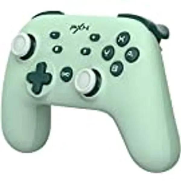 PXN Wireless Switch Controller, P50 Switch Pro Controller with Macro Buttons, 6-Axis Gyrosko, Vibration, Turbo, NFC, for Amiibo, Gaming Controller for Nintendo Switch, Switch Lite|OLED, PC - Green