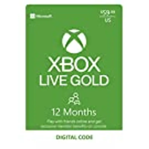 Xbox Live Gold: 12 Month Membership [Digital Code]