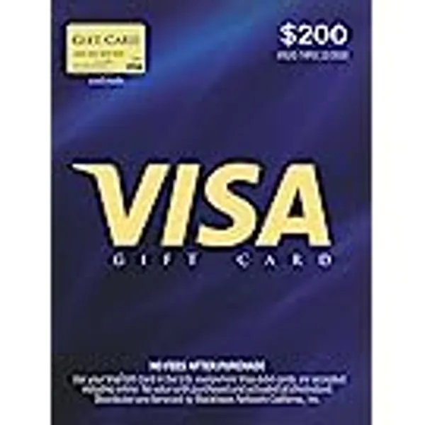 Visa $200 Gift Card (plus $6.95 Purchase Fee)