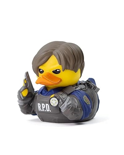 TUBBZ Boxed Edition Leon S. Kennedy Collectible Vinyl Rubber Duck Figure - Official Resident Evil Merchandise - Horror TV, Movies & Video Games - Leon S. Kennedy (Boxed)