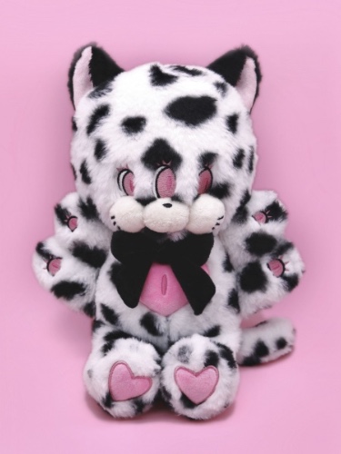 [$42.70]Three Eyes Spotted Kitty Plush Bag Guro Kawaii Backpack