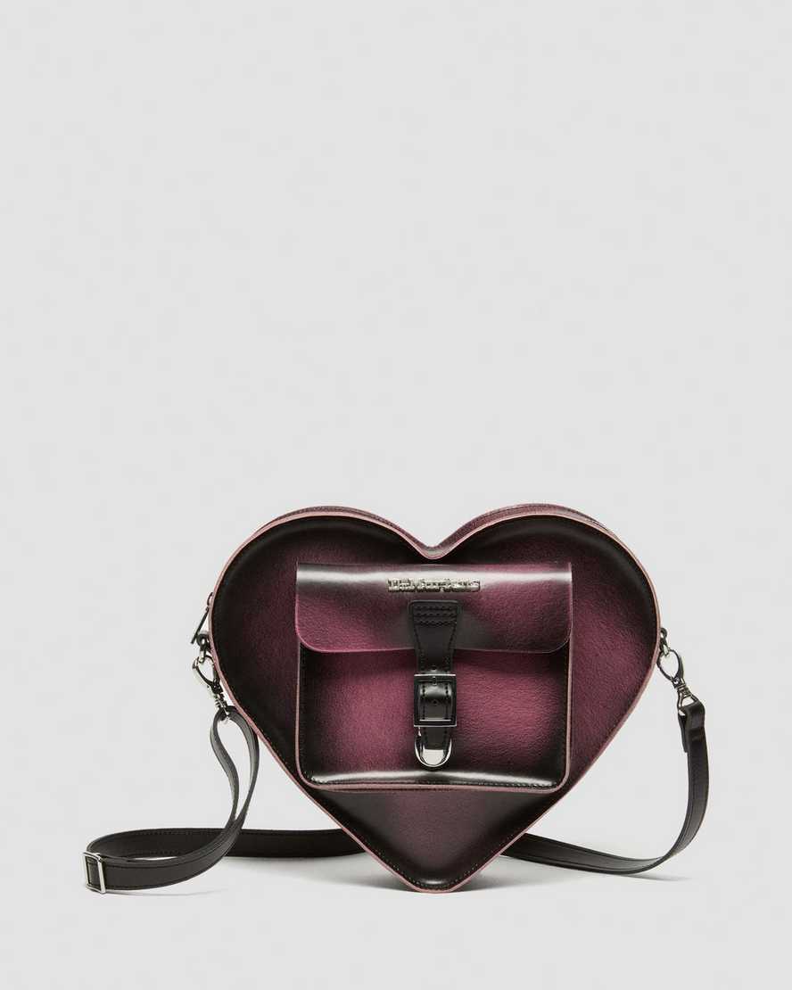 DR MARTENS Heart Shaped Distressed Leather Backpack