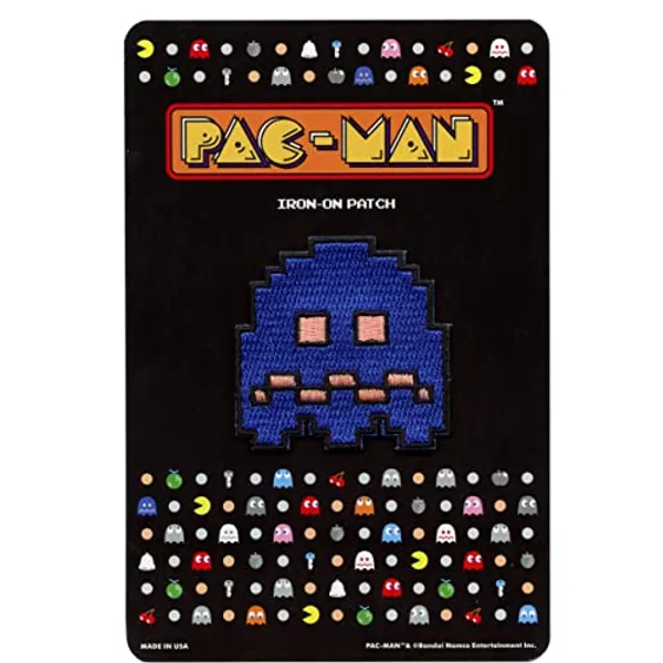PAC-Man Classic Ghost Patch Retro Arcade Gaming Embroidered Iron On