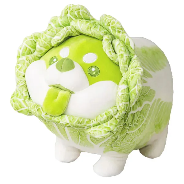 Kawaii Cabbage Shiba Plush - 25cm