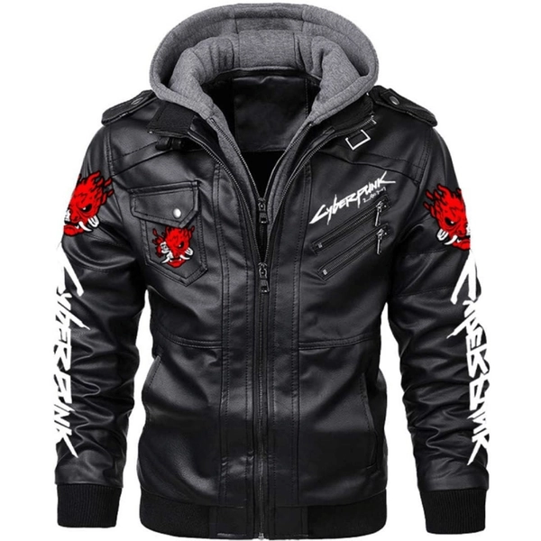 Premium Cyberpunk 2077 Samurai Gaming Leather Jacket