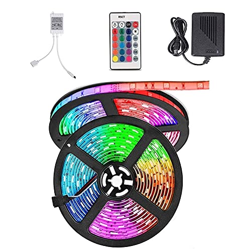 100ft Led Strip Lights,Long Smart Led Light Strips Music Sync 5050 RGB Color Changing Rope Lights,Bluetooth APP/IR Remote/Switch Box Control Led Lights for Bedroom,Home Decoration,Party,Festival - 100FT LED STRIP LIGHTS
