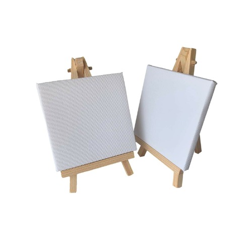 Pack of 12 Mini Easel and Canvas Sets