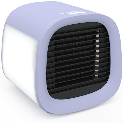 Evapolar Portable Air Conditioner - Small Personal Air Cooler for Car or Desk - Cooling Fan for Tent and Camping - Evaporative Ice Fan and Portable AC Evachill, Lavender - Lavender