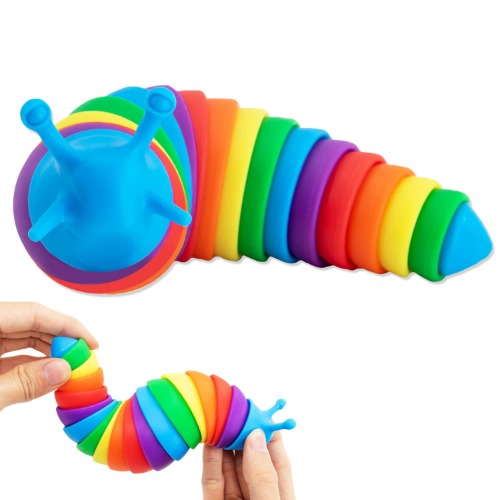 Zayin Fidget Slug Sensorische Speelgoed Gelede slak Fidget Speelgoed Angst Stress Reliever Bureau Speelgoed Fun educatieve kinderen speelgoed gift