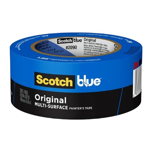 ScotchBlue Painter's Tape Original Multi-Surface Painter's Tape, 1.88 In. x 60 Yds, Blue, Paint Tape Protects Surfaces & Removes Easily, Painting Tape for Indoor and Outdoor Use (2090-48NC) - 1 roll