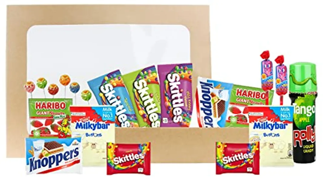 Candy Sweets Hamper Gift Selection Gift Box for Boys Girls Kids All Occasions Birthdays Party Mother's Day Easter Favours - Children's Favourite Set 2