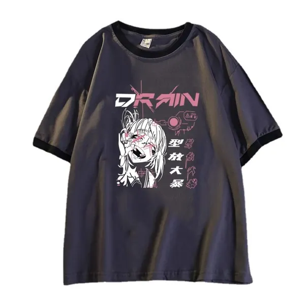 www.amazon.co.uk Women Summer Gothic T-Shirt Anime Aesthetic Print Harajuku Fashion Casual Tops