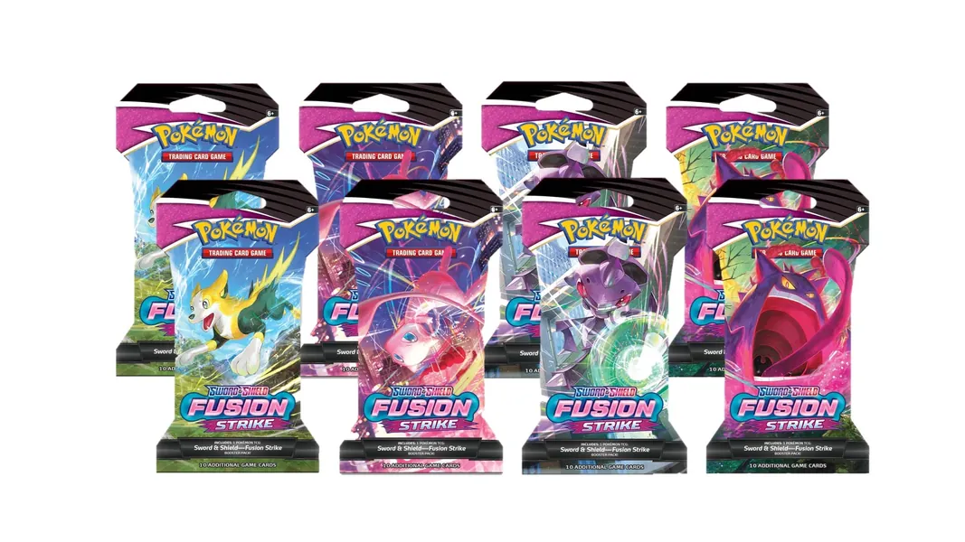 Pokemon Sword and Shield Fusion Strike (8) Sleeved Booster Packs Sealed - 