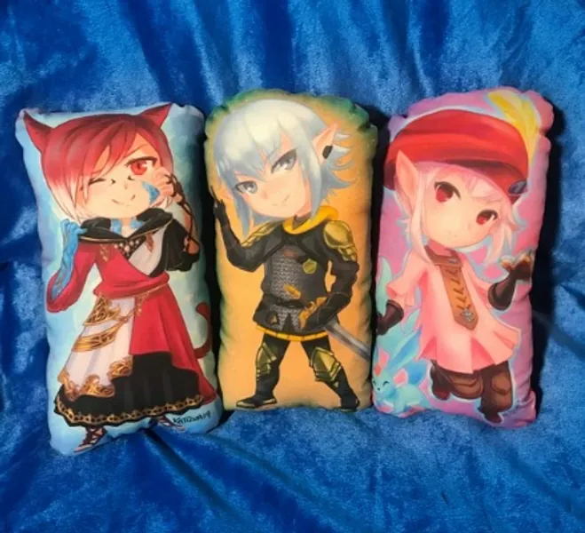 Final Fantasy XIV Inspired Chibi Pillow Plush Crystal Exarch | Etsy