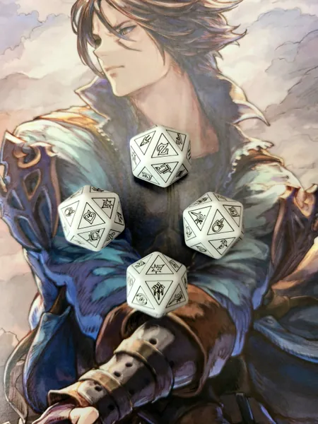 FFxiv Job D20 Dice | Final Fantasy | Dice | D20 | Job Stone | gamer gift
