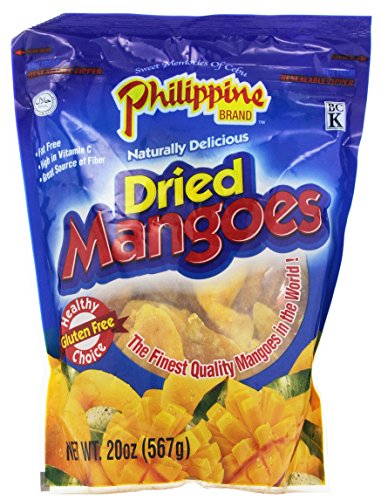 Philippine Brand Dried Mango, 20-Ounce Pouches (Pack of 2) - 1.25 Pound (Pack of 2)
