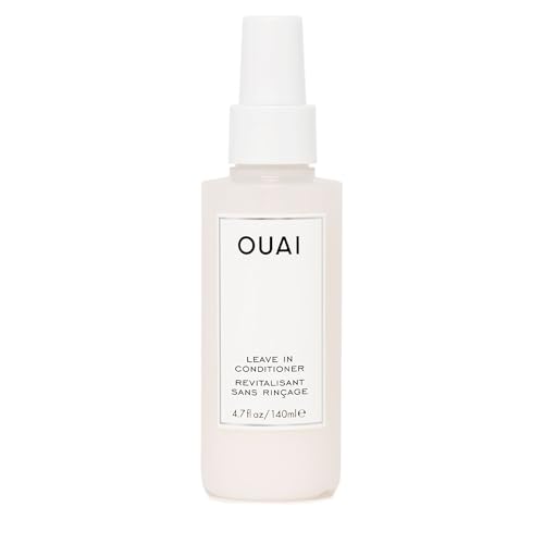 OUAI Leave In Conditioner & Heat Protectant Spray - Prime Hair for Style, Smooth Flyaways, Add Shine and Use as Detangling Spray - No Parabens, Sulfates or Phthalates (4.7 oz) - 4.7 Ounce (Pack of 1)