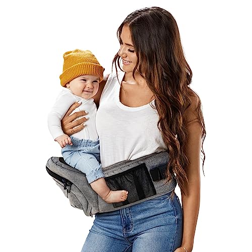Tushbaby - Safety-Certified Hip Seat Baby Carrier - Grey