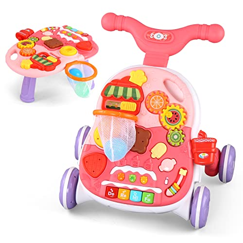 Eners Sit to Stand Baby Learning Walker with Wheels
