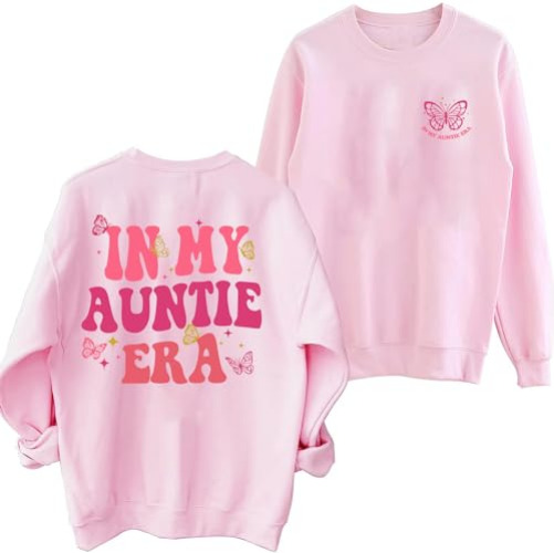 DIOMMELL In My Auntie Era Sweatshirt - Pink