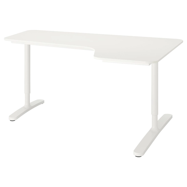 BEKANT Corner desk-right - white 63x43 1/4 "