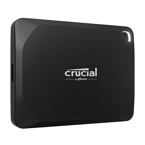 Crucial X10 Pro 1TB Portable SSD – Up to 2100MB/s Read, 2000MB/s Write compact portable storage for videographers, photographers, and gamers, USB 3.2 – External Solid State Drive - 1TB