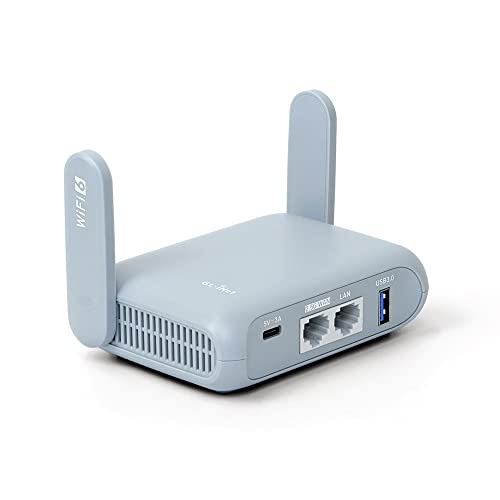 GL.iNet GL-MT3000 (Beryl AX) Pocket-Sized Wi-Fi 6 Wireless Travel Gigabit Router | WiFi Router | OpenVPN, Wireguard, Connect to Public & Hotel Wi-Fi login Page, RV - 1