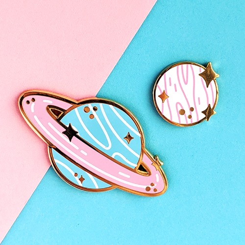 Pastel Planets Enamel Pin Pack - A Grade