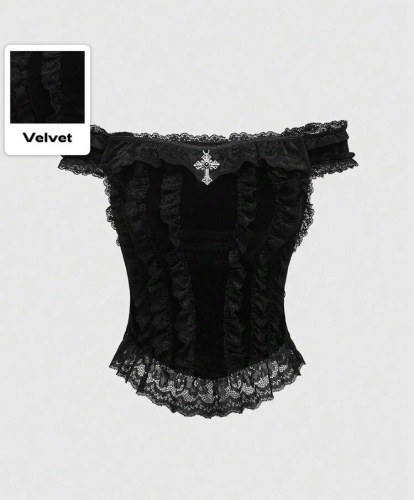 Goth corset top