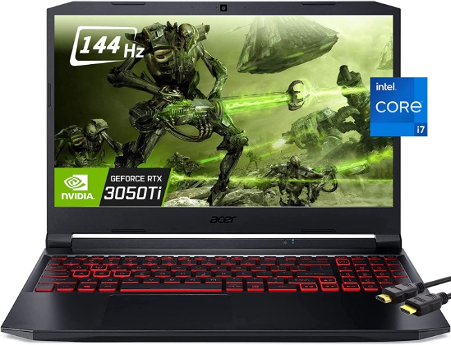 Acer Nitro 5 15.6“ 144Hz Gaming Laptop, 11th Intel 8-Core i7-11800H(Beat Ryzen 7 5800H), Nvidia GeForce RTX 3050 Ti 4GB GDDR6, Backlit KB, Windows 11 Home(32GB|2TB SSD) - 32GB|2TB SSD 15.6inch | i7-11800H | RTX 3050 Ti