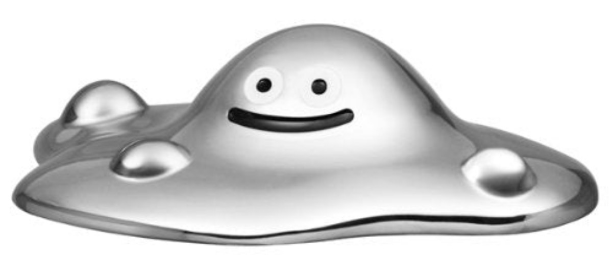 Dragon Quest - Metal Bubble Slime - Metallic Monsters Gallery - L Size (Square Enix) - Brand New