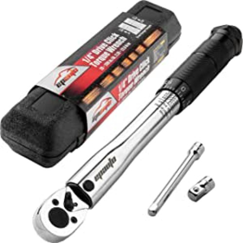EPAuto 1/4-Inch Drive Click Torque Wrench (20-200 in.-lb. / 2.26 ~ 22.6 Nm) - 1/4 Inch Drive (20-200 in.-lb.)
