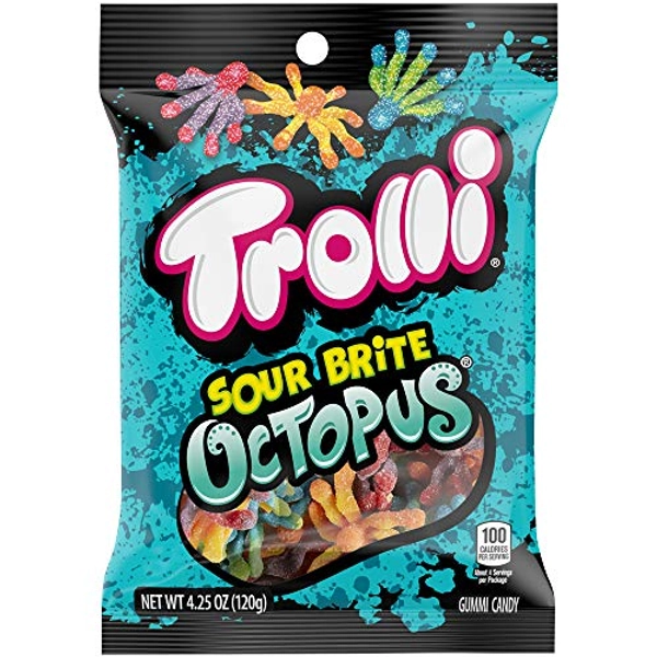 Trolli Sour Brite Octopus, Assorted Flavors, 4.25 oz