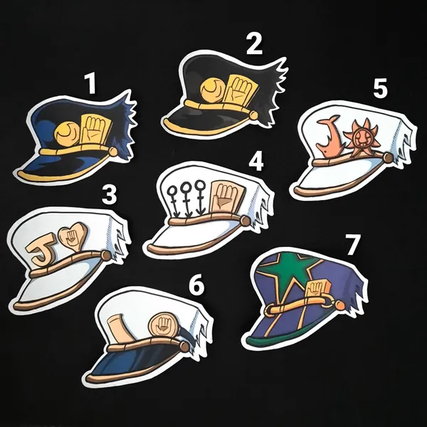 Anime Protagonist Hat Stickers