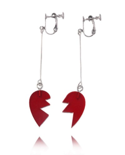 Jojos Bizarre Adventure Jean Pierre Polnareff Earrings Heart Dangle Polnareff Earring Halloween Red