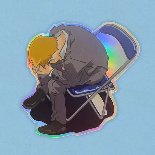 Shinji Chair Holographic Vinyl Sticker