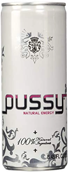 Pussy Natural Energy Drink, 8.45 Fl Oz (Pack of 24)
