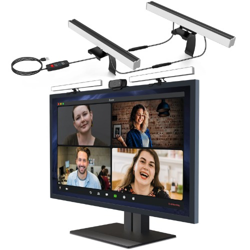 Video Conference Light, Webcam Streaming Computer Light LED Laptop Light Kit for Zoom Lighting Video Conferencing YouTube Game Stream, Replaces Ring Light for Zoom Meetings