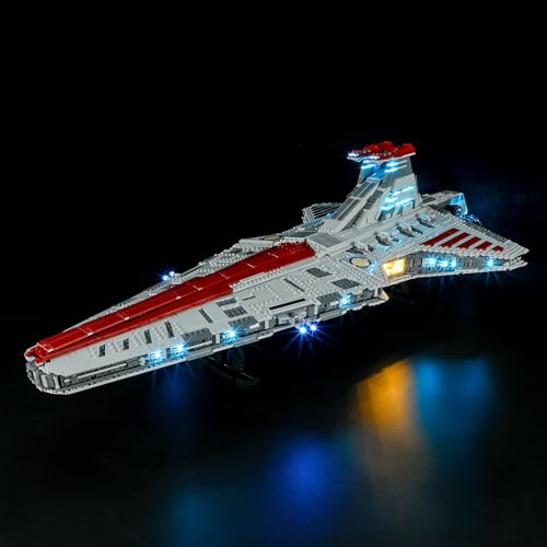 BRIKSMAX Led Lighting Kit for LEGO-75367 Venator-Class Republic Attack Cruiser - Compatible with Lego Star Wars Building Set- Not Include Lego Set