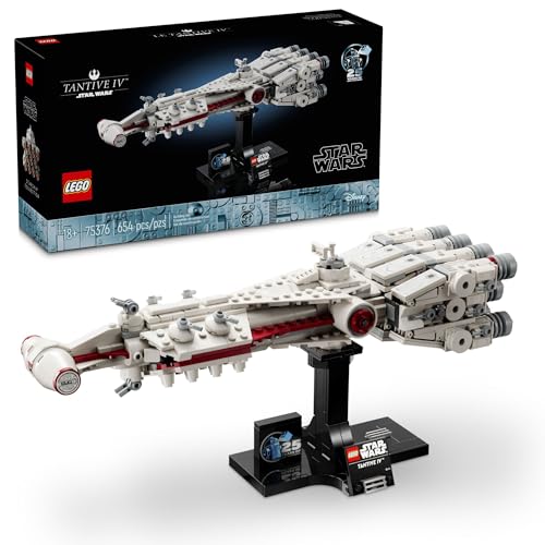 LEGO Star Wars: A New Hope Tantive IV, Buildable 25th Anniversary Starship Model, Creative Building Set for Adults, Collectible Build and Display Gift Idea for Star Wars Fans, 75376