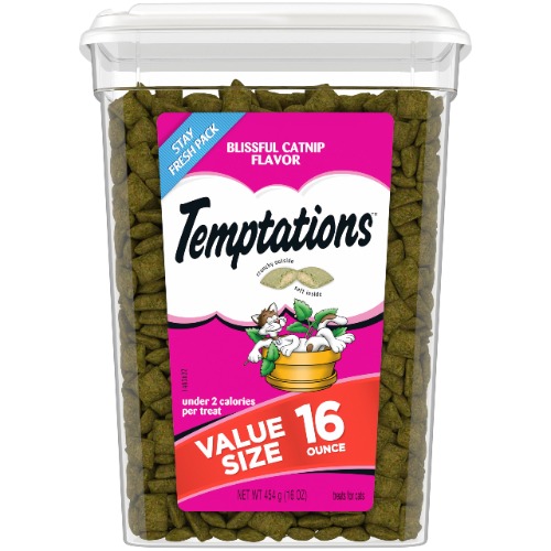 Temptations Classic Cat Treats, Blissful Catnip Flavor,16oz