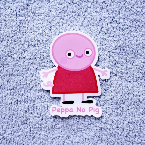 Peppa No Pig Sticker: Peppa Pig Stickers, Peppa Stickers, Cute Stickers, Kawaii Stickers, Anime Stickers